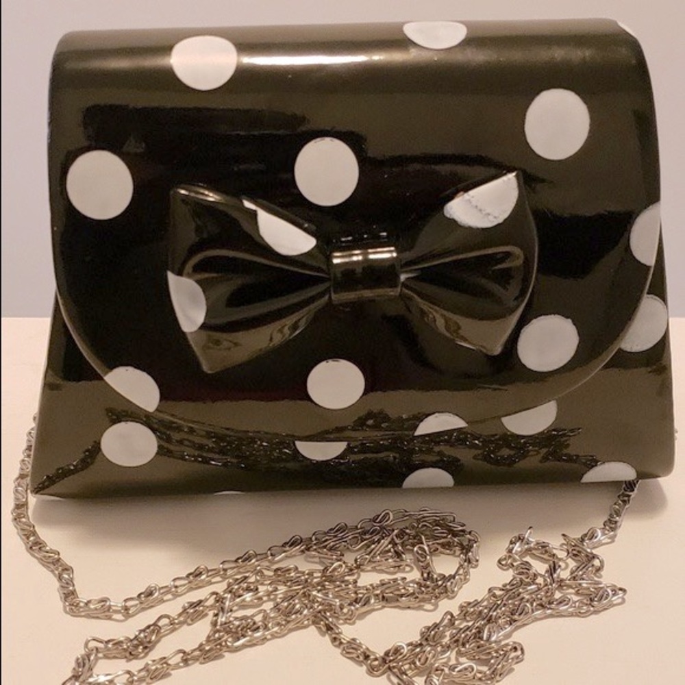 Patent leather small clutch. Just fab.